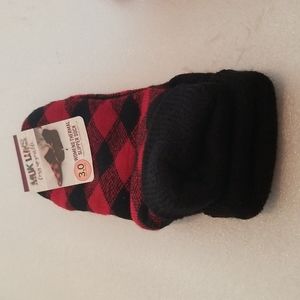 Muk Luks Plaid Thick Thermal slipper socks